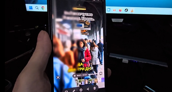 Efek bokeh video.