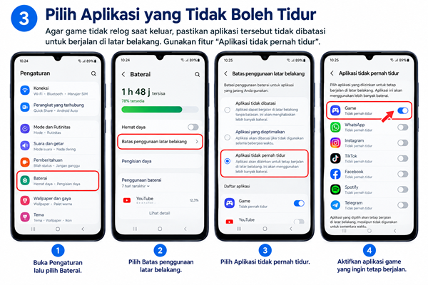 Tambahkan Game ke Aplikasi yang Tidak Pernah Tidur