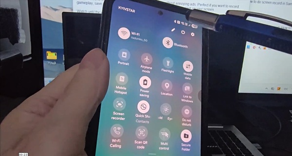 smartphones, there is simply no screen recording button