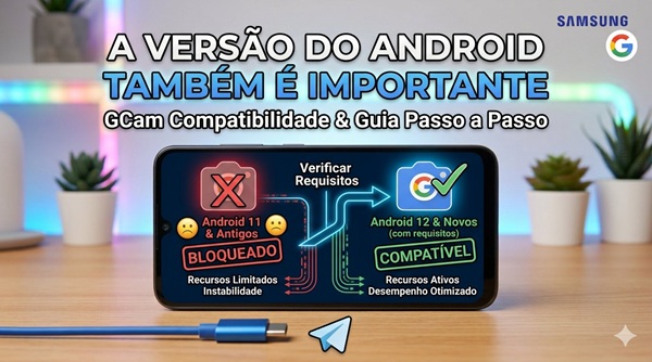 A versão do Android também é importante