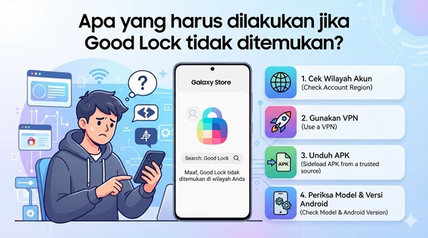 Apa yang harus dilakukan jika Good Lock tidak ditemukan