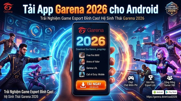 Tải App Garena 2026 cho Android 